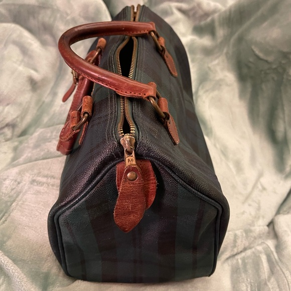 Ralph Lauren Green and Brown Plaid Bag - Picture 2 of 7